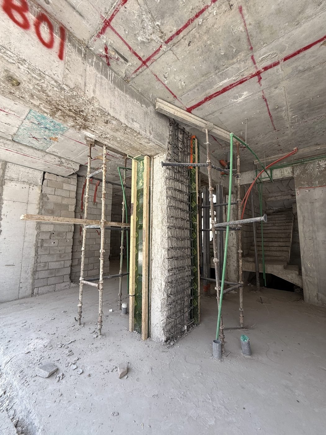 تدعيم 470 عمود — مجمع سكني — الرياض (4)